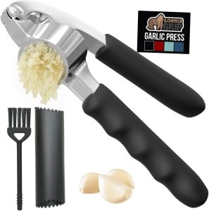 GORILLA GRIP Garlic Press and Peel Set