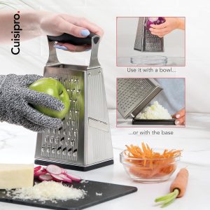 Cuisipro Stainless Steel Cheese Grater with Handle