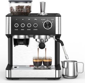 Electactic Espresso Machine with Built-in Grinder