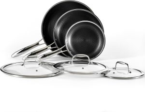 HexClad Hybrid 6-Piece Fry Pan Set