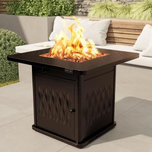 EAST OAK 32" Outdoor Propane Fire Pit Table