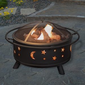 Pure Garden 32-Inch Outdoor Fire Pit