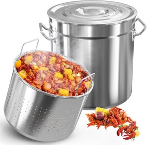 Baotree 53-Quart Stainless Steel Seafood Boil Pot