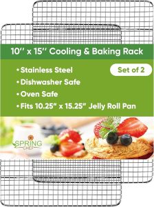 Spring Chef 10" x 15" Stainless Steel Cooling Rack Set