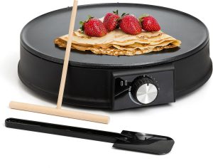 Moss & Stone 12" Electric Griddle Pan & Crepe Machine